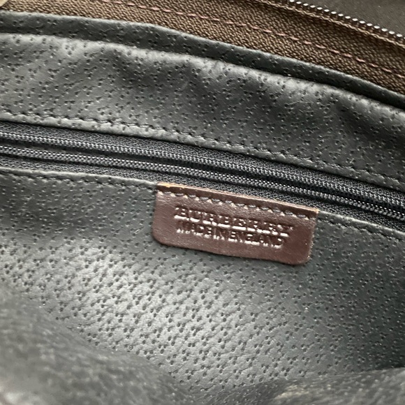 BURBERRY Vintage Mini🤎Brown House Check👜Coated Canvas/Leather🇬🇧RARE/HTF🔥EUC - Picture 4 of 13